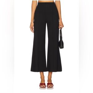 BNWT Ripley Rader Ponte Knit Wide Cropped Leg Pant in Black, size XS